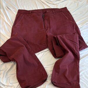 Ag Adriano Goldschmied Red Chinos